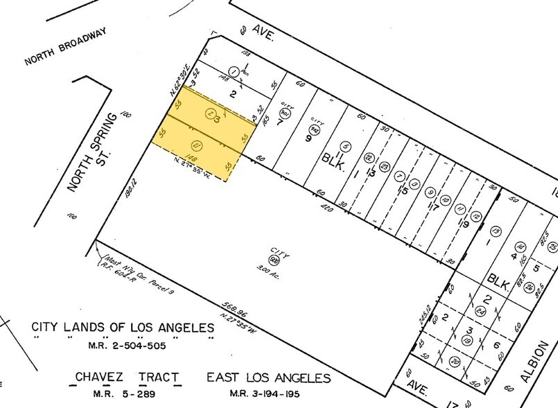 1782-1786 N Spring st, Los Angeles, CA à vendre - Plan cadastral – Image 3 sur 3