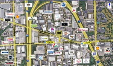 38300 W 10 Mile Rd, Farmington, MI - VUE AÉRIENNE vue de carte