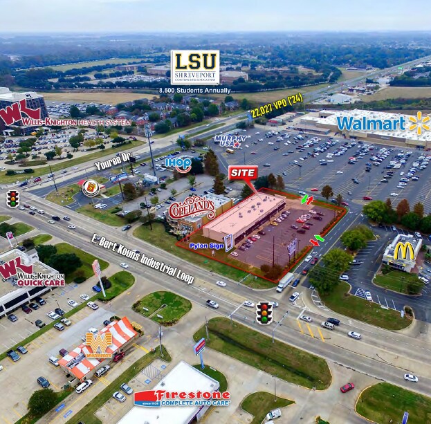 1655 E Bert Kouns Industrial Loo Expy, Shreveport, LA à louer Aérien– Image 1 sur 5