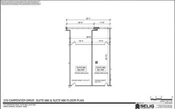 270 Carpenter Dr NE, Sandy Springs, GA à louer Plan d’étage– Image 1 sur 1