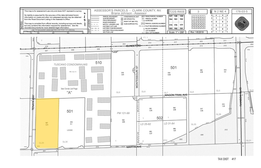 6640 S Tenaya Way, Las Vegas, NV à louer - Plan cadastral – Image 2 sur 43