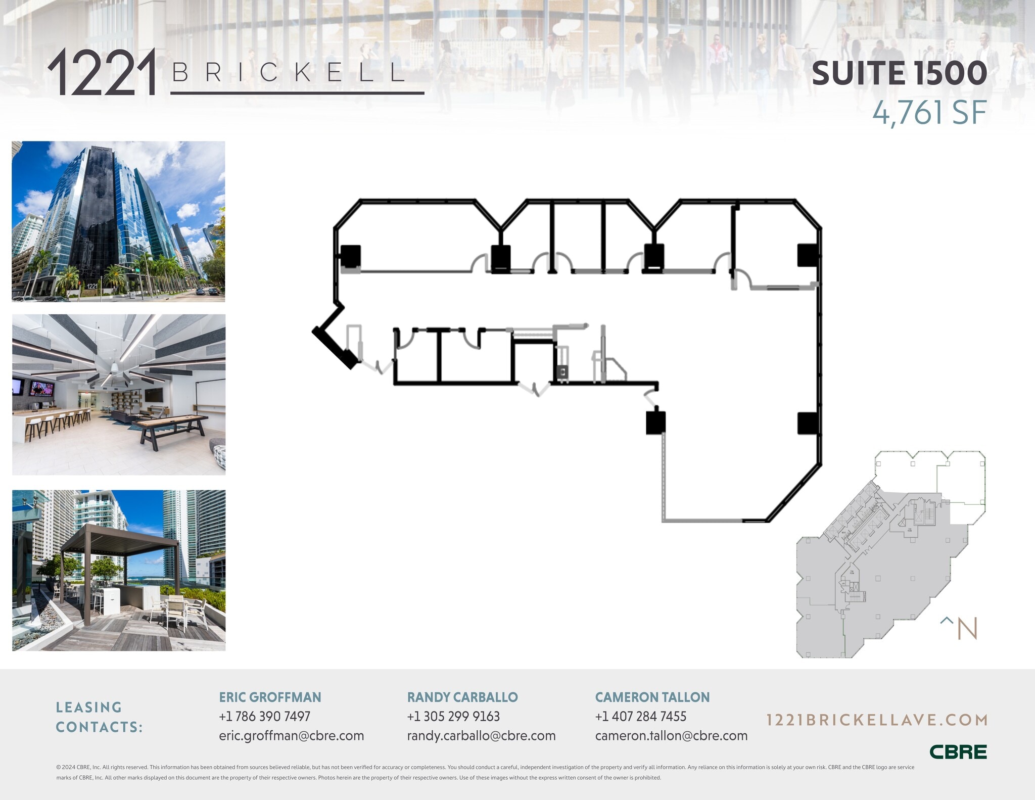 1221 Brickell Ave, Miami, FL à louer Plan de site– Image 1 sur 1