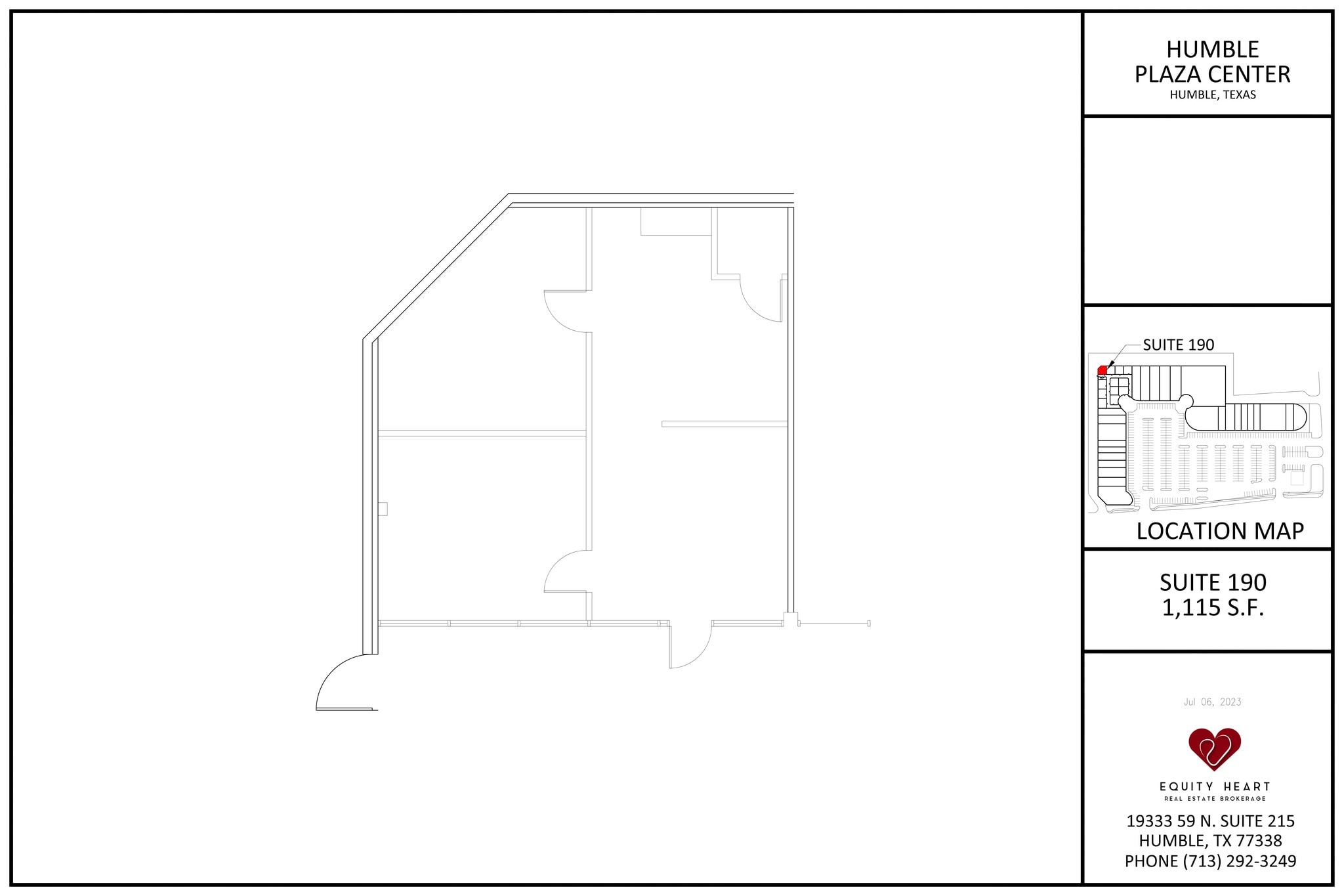 19333 N US 59 Hwy, Humble, TX à louer Plan de site– Image 1 sur 1
