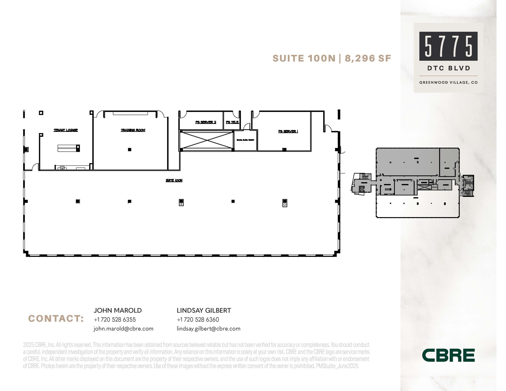 5775 DTC Blvd, Greenwood Village, CO à louer Plan d’étage– Image 1 sur 1