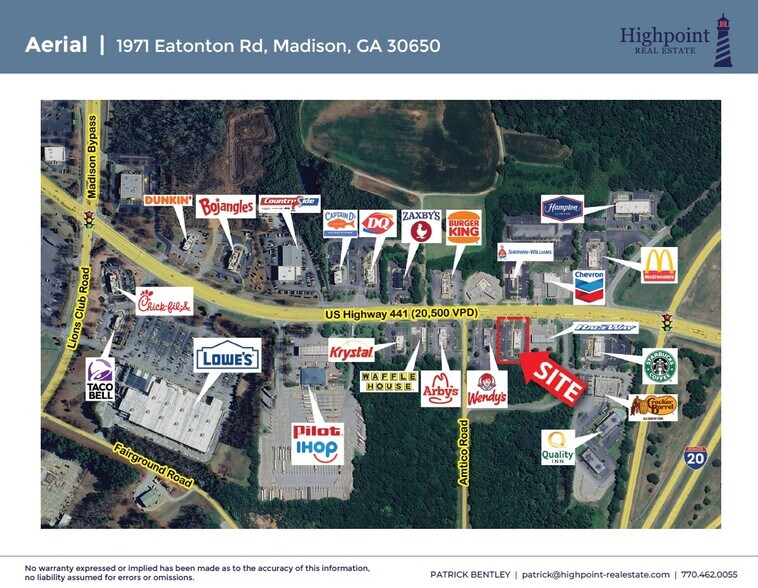 1971 Eatonton Rd, Madison, GA à louer - Aérien – Image 3 sur 3