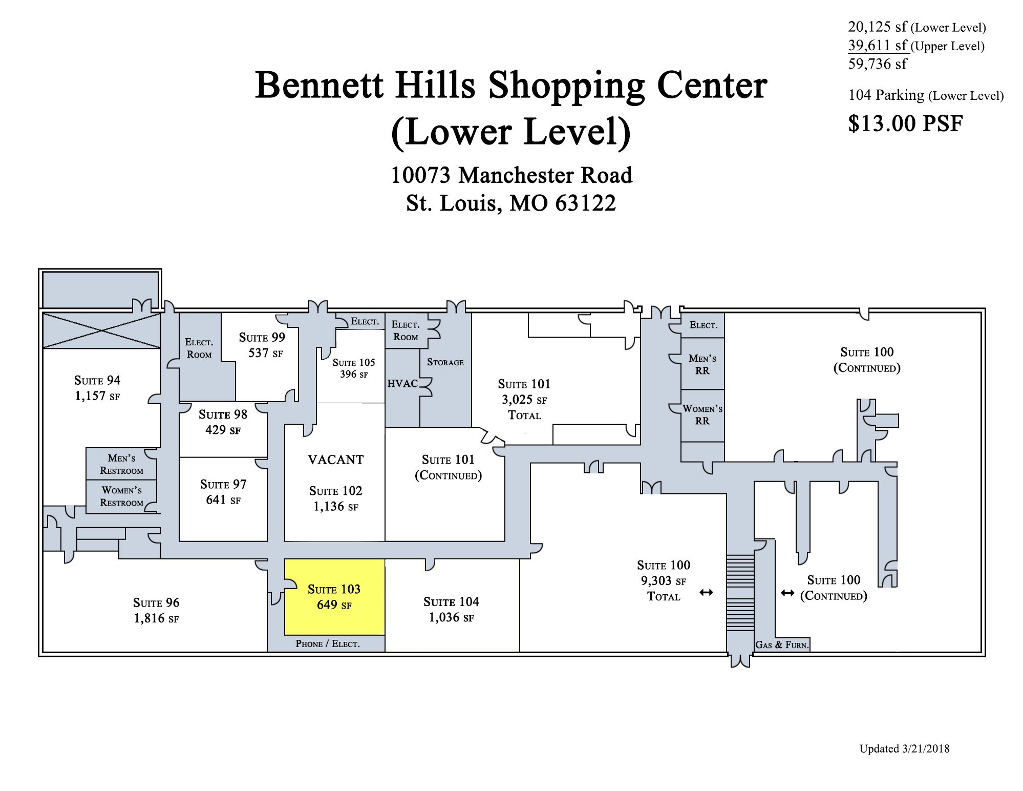 10037-10091 Manchester Rd, Warson Woods, MO à louer Photo intérieure– Image 1 sur 1