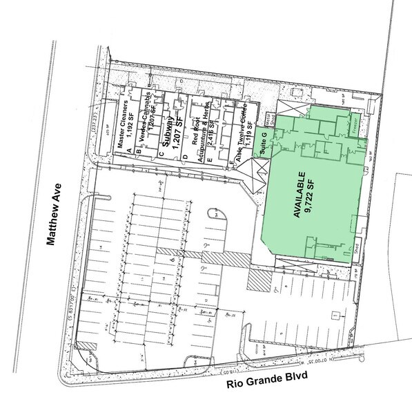 2400 Rio Grande Blvd NW, Albuquerque, NM à louer - Plan de site – Image 2 sur 6