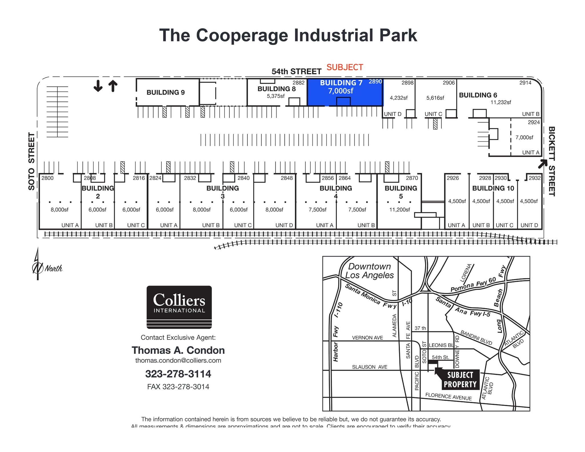 2800-2932 E 54th St, Vernon, CA à louer Plan de site– Image 1 sur 1
