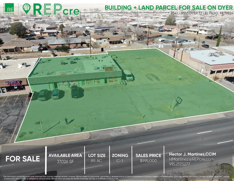 9537-9549 Dyer St, El Paso, TX à vendre - Photo de l’immeuble – Image 1 sur 6