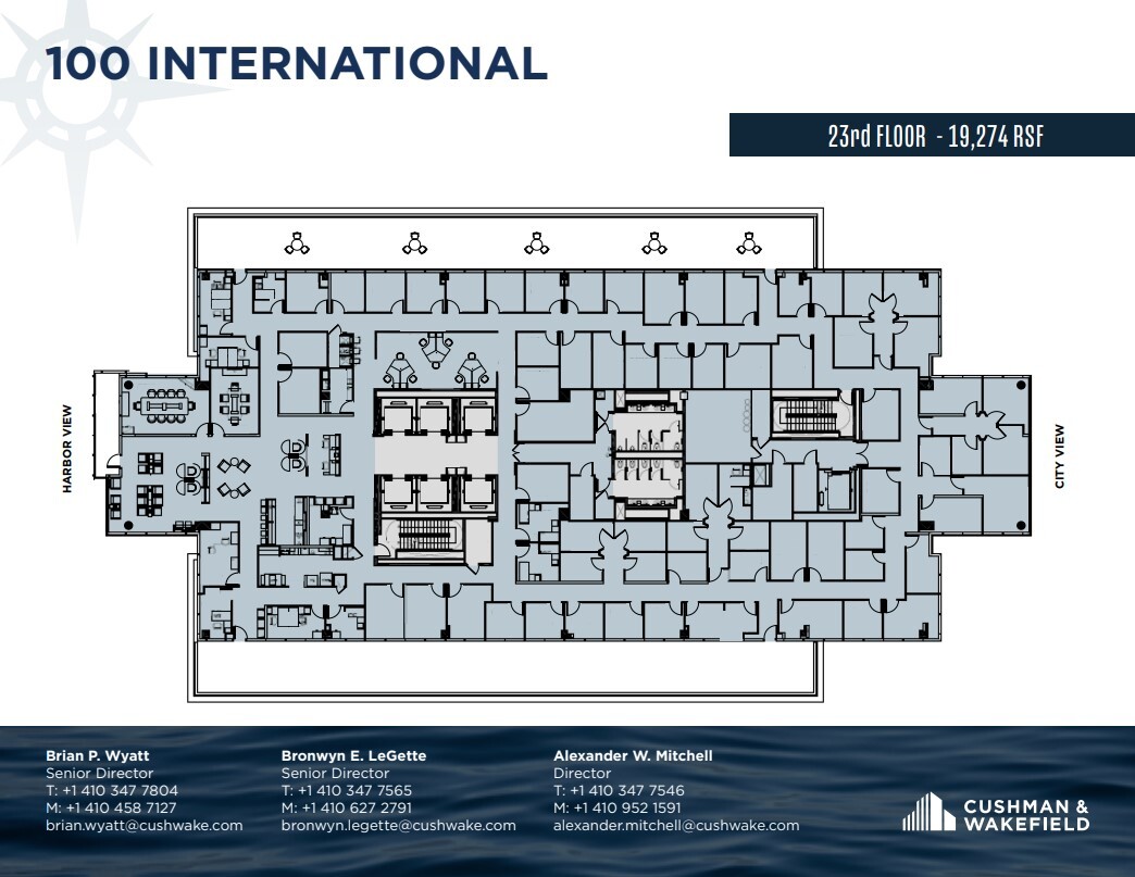 100 International Dr, Baltimore, MD à louer Plan d’étage– Image 1 sur 1