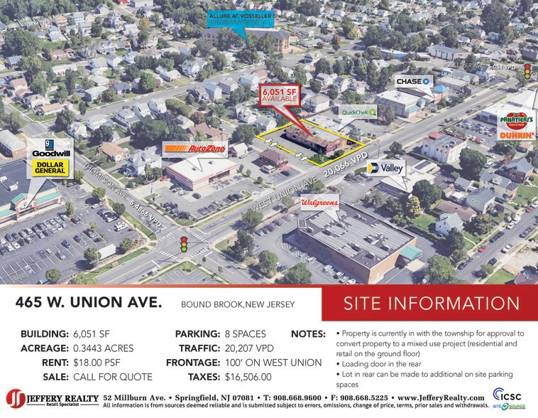 465 W Union Ave, Bound Brook, NJ à louer - Photo de l’immeuble – Image 2 sur 4