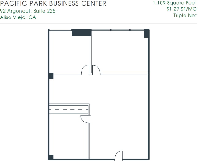 92 Argonaut, Aliso Viejo, CA à louer Plan d’étage– Image 1 sur 1