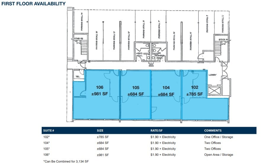 1706 5th Ave, San Diego, CA à louer Plan d’étage– Image 1 sur 1