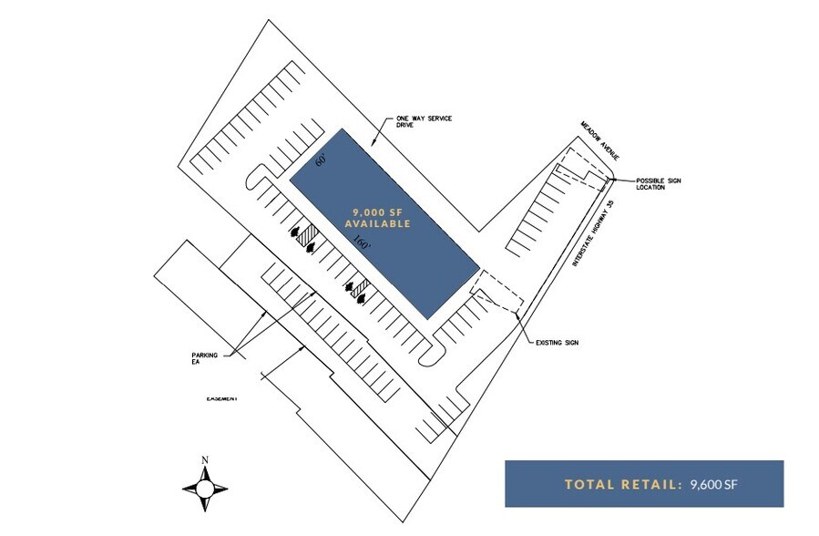 IH 35, New Braunfels, TX à louer - Plan de site – Image 2 sur 3