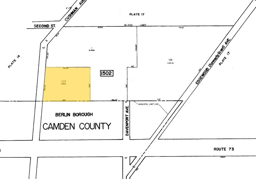 110 Cushman Ave, West Berlin, NJ à louer - Plan cadastral – Image 3 sur 11