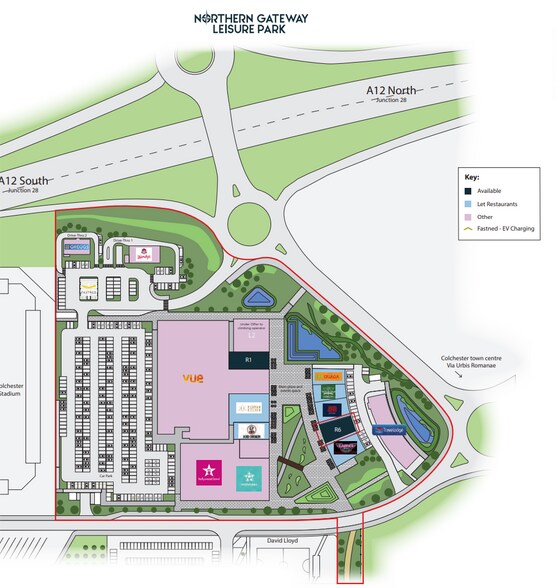 R4-R7 United Way, Colchester à louer - Plan de site – Image 2 sur 3