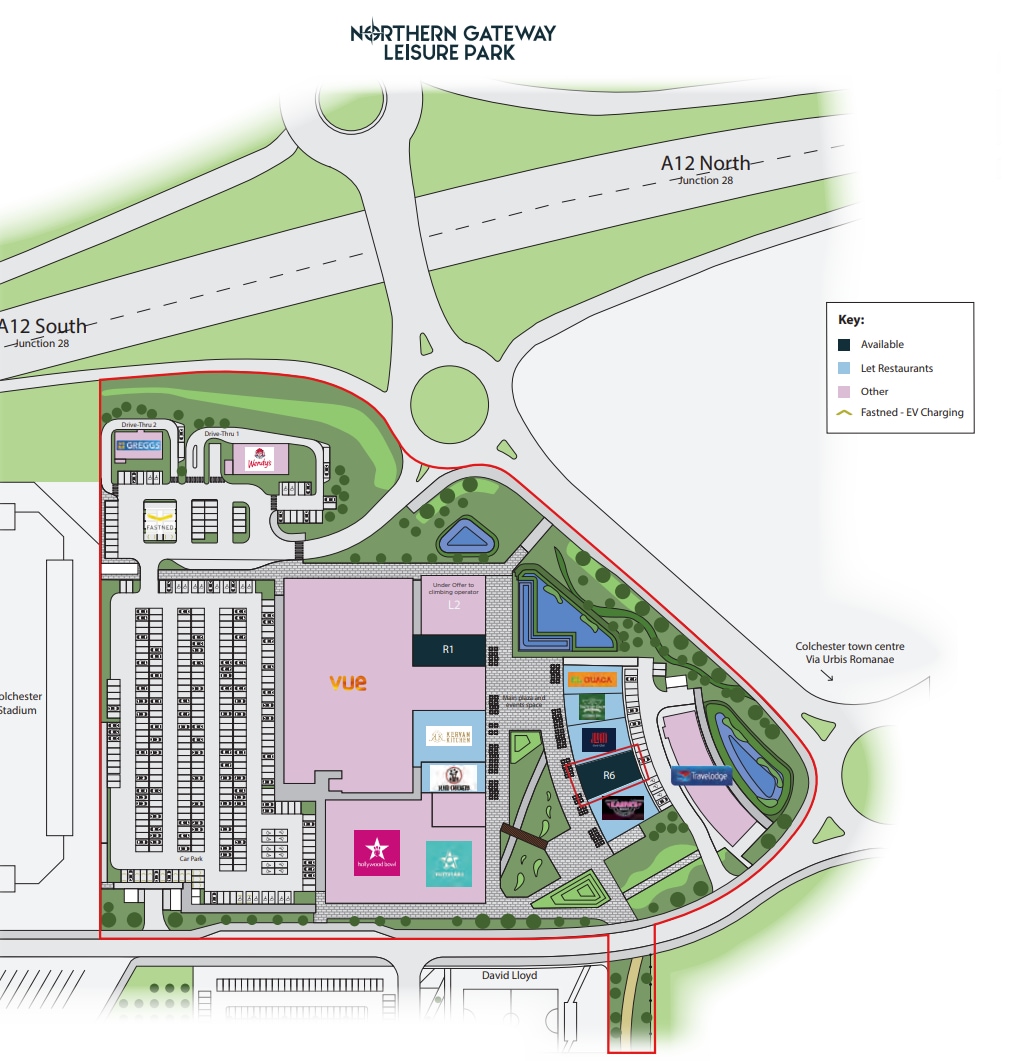 R4-R7 United Way, Colchester à louer Plan de site– Image 1 sur 3