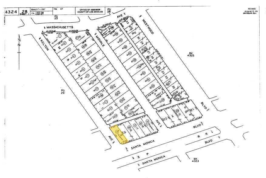 1790-1796 Kelton Ave, Los Angeles, CA à louer - Plan cadastral – Image 2 sur 12