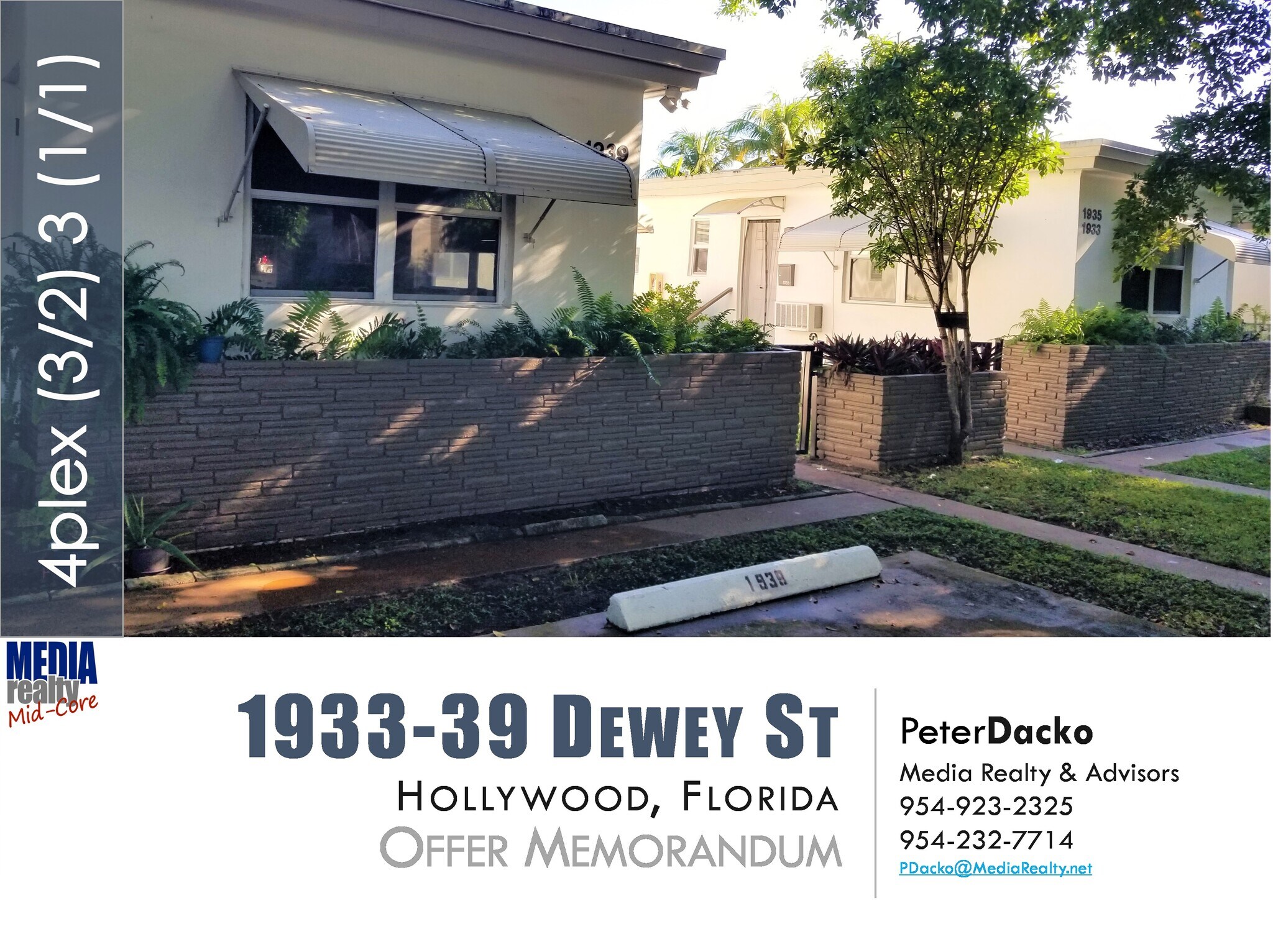 1933 Dewey St, Hollywood, FL à vendre Photo principale– Image 1 sur 20