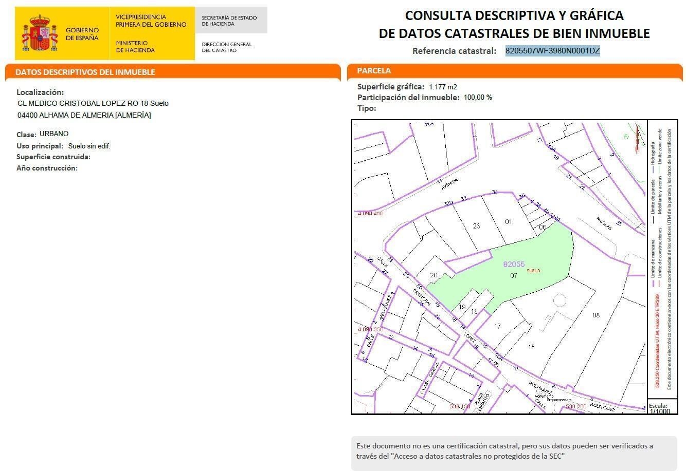 Calle Médico Cristóbal Rodríguez López, 18, Alhama de Almería, Almería à vendre Photo de l’immeuble– Image 1 sur 15