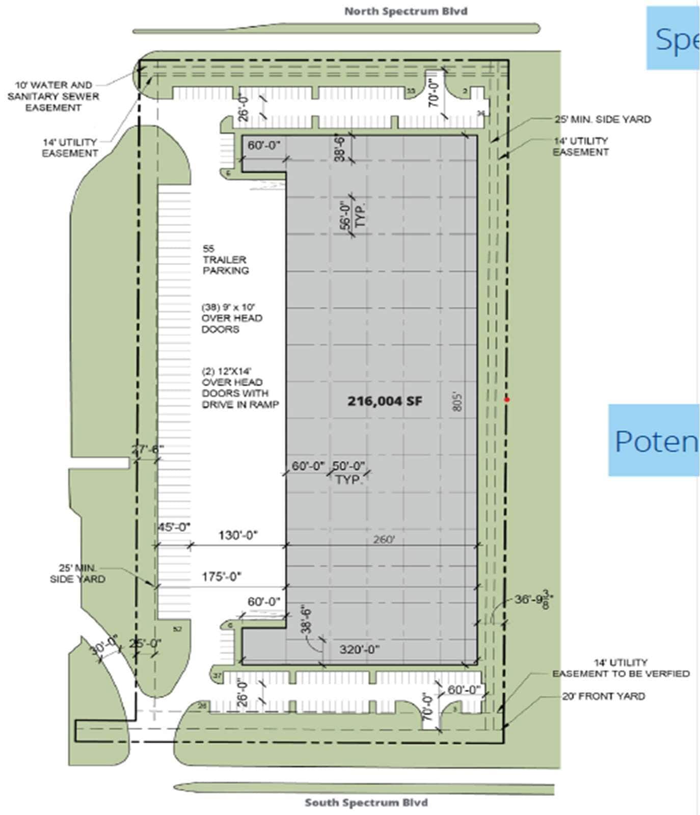11550 Spectrum Blvd, Houston, TX à louer Plan de site– Image 1 sur 2