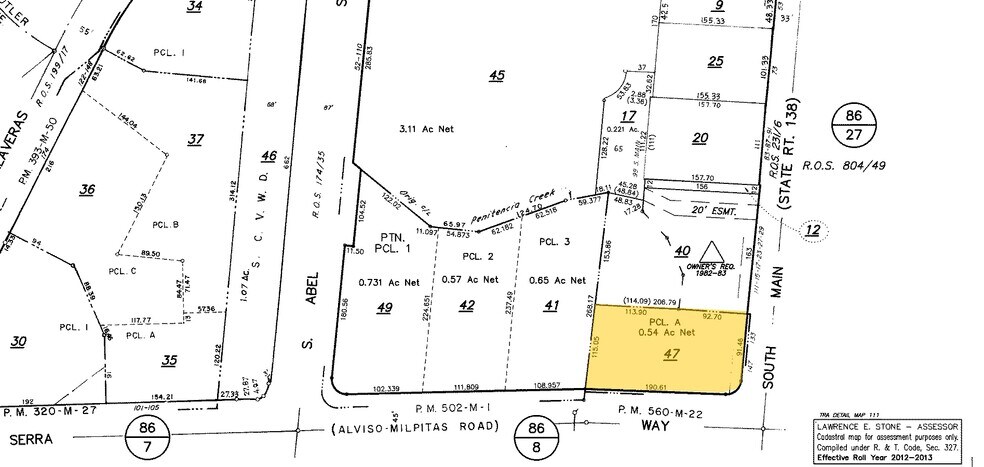 131-155 S Main St, Milpitas, CA à louer - Plan cadastral – Image 2 sur 4