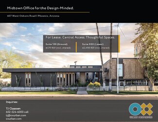 Plus de détails pour 407 W Osborn Rd, Phoenix, AZ - Bureau à louer