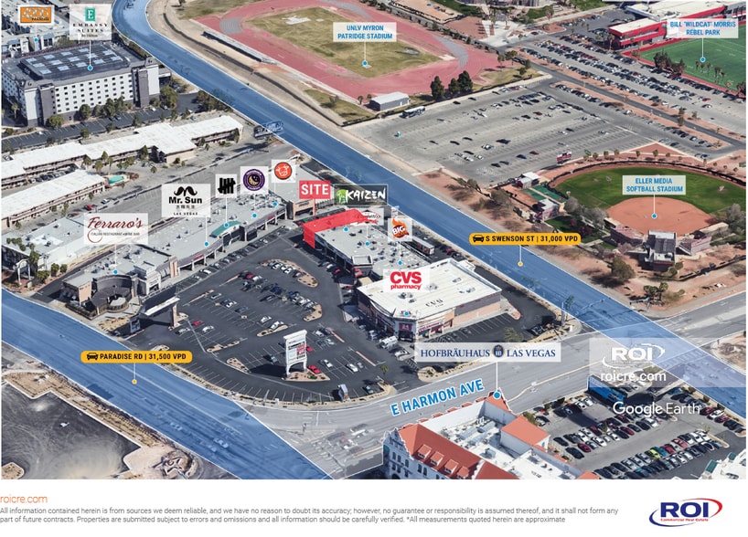 4480 Paradise Rd, Las Vegas, NV à louer - Aérien – Image 2 sur 2