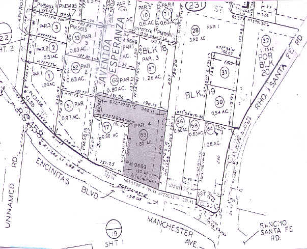 2210 Encinitas Blvd, Encinitas, CA à vendre - Plan cadastral – Image 2 sur 2