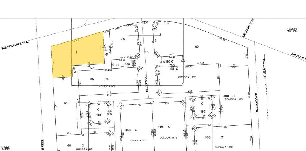 1002 Brighton Beach Ave, Brooklyn, NY à vendre - Plan cadastral – Image 3 sur 3