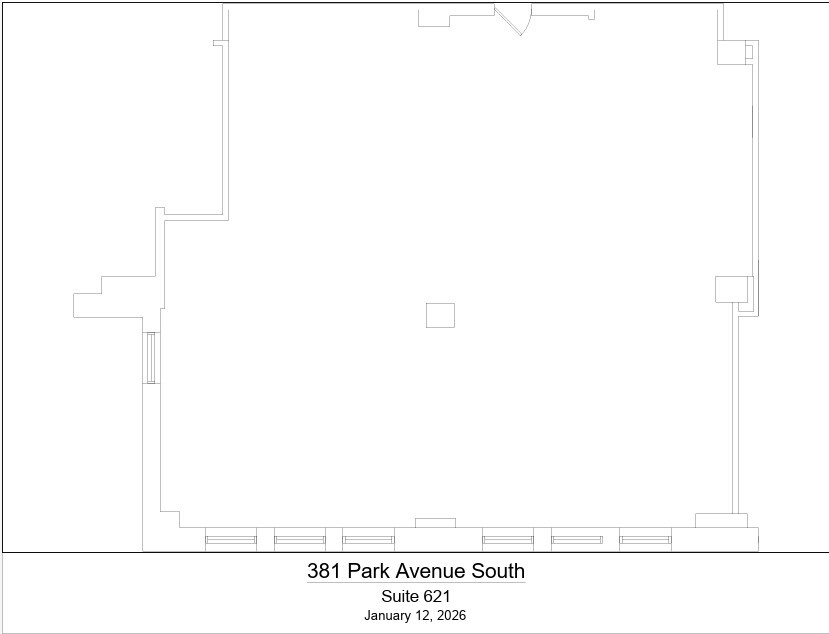 381 Park Ave S, New York, NY à louer Plan d’étage– Image 1 sur 1