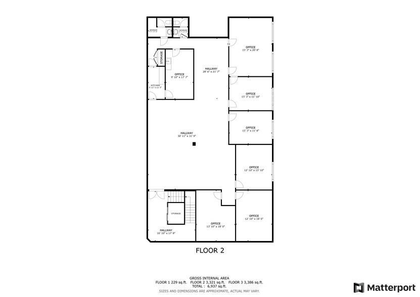 713-715 9th St, Sacramento, CA à louer - Plan d’étage – Image 2 sur 3