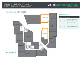 25115 Avenue Stanford, Valencia, CA à louer Plan d’étage– Image 2 sur 7