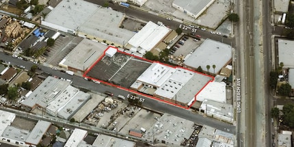 1671 E 23rd St, Los Angeles, CA - Vue aérienne vue de carte