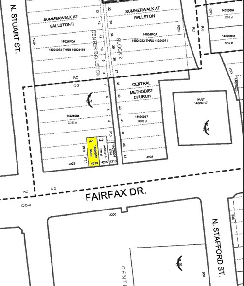4219 Fairfax Dr, Arlington, VA à louer - Plan cadastral – Image 2 sur 3