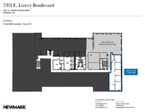 7351 Lowry Blvd, Denver, CO à louer Plan d’étage– Image 1 sur 1