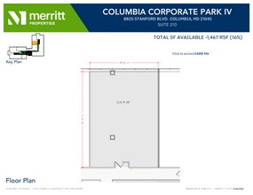 8830 Stanford Blvd, Columbia, MD à louer Plan d’étage– Image 1 sur 2