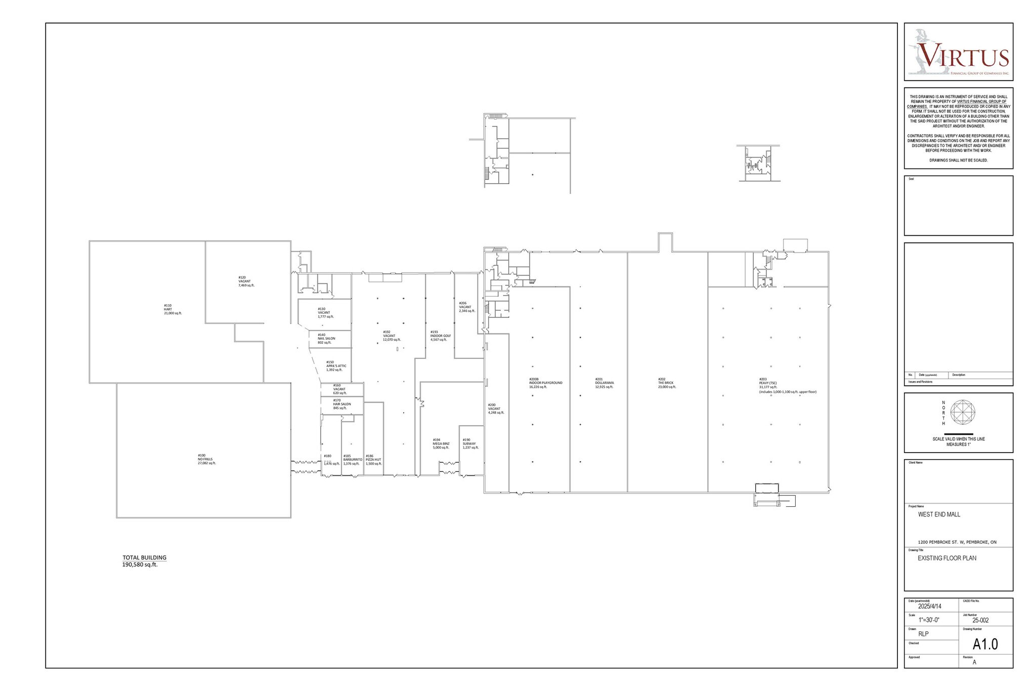 1200 Pembroke St W, Pembroke, ON à louer Plan de site– Image 1 sur 6