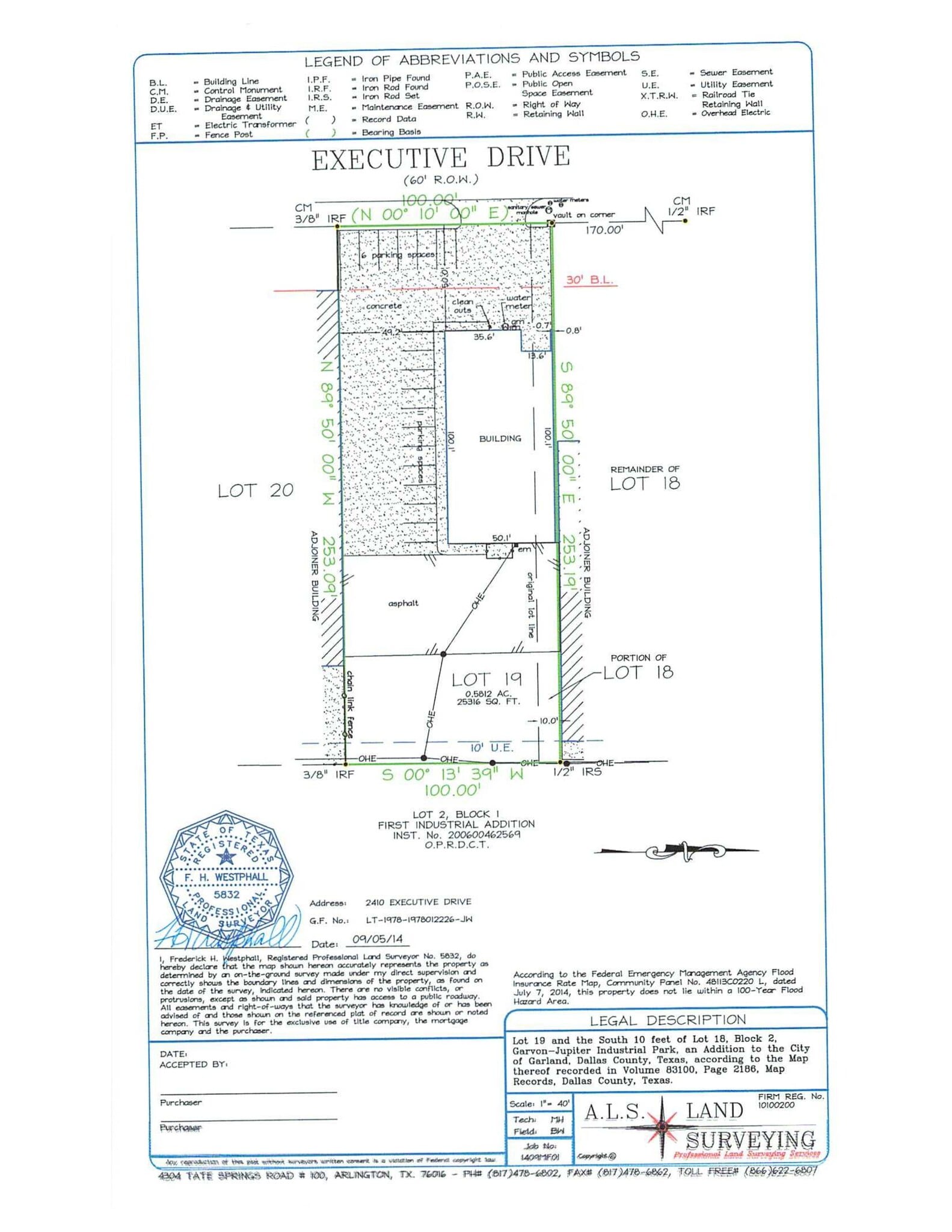 2410 Executive Dr, Garland, TX à louer Plan de site– Image 1 sur 1
