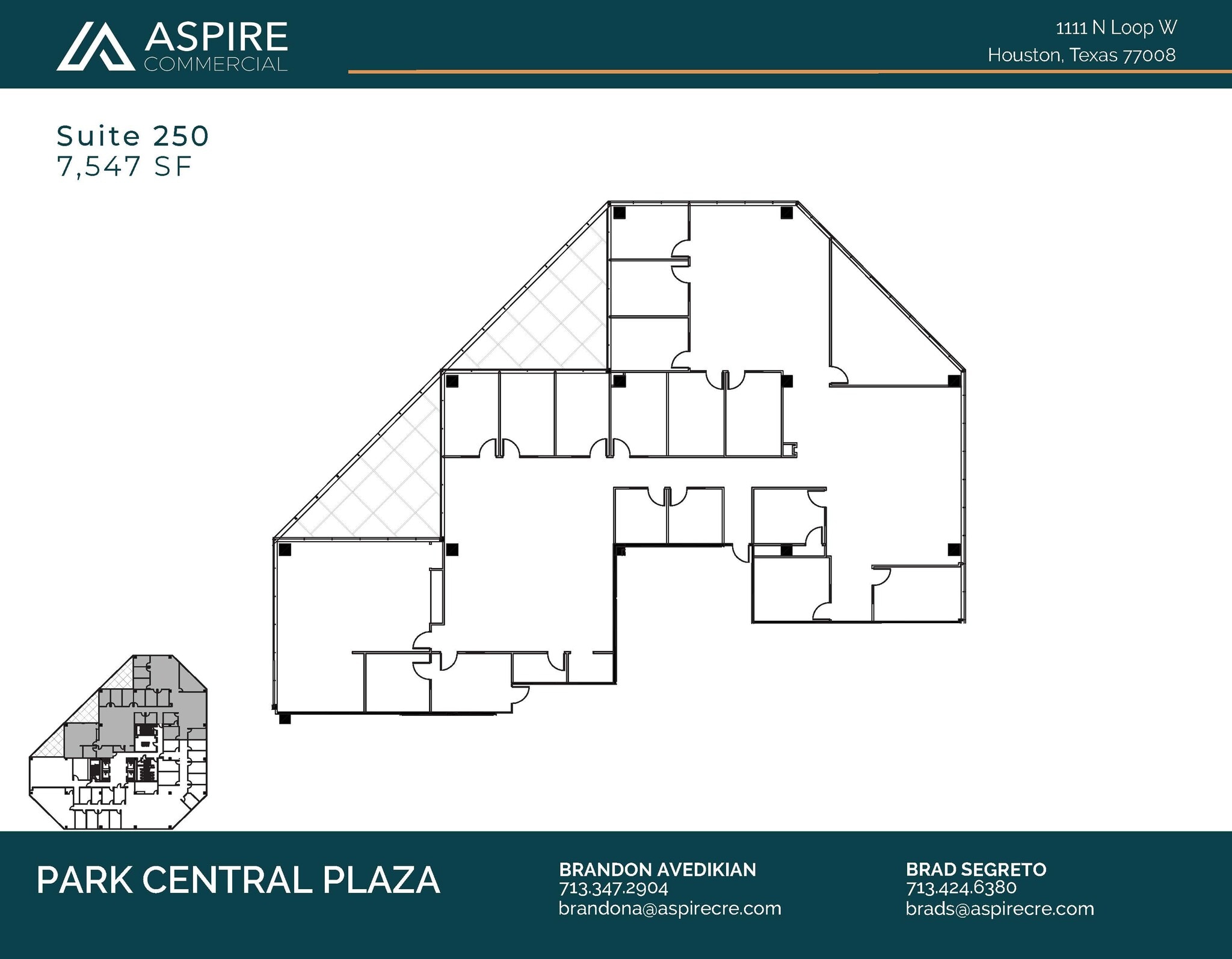 1111 N Loop W, Houston, TX à louer Plan d’étage– Image 1 sur 1