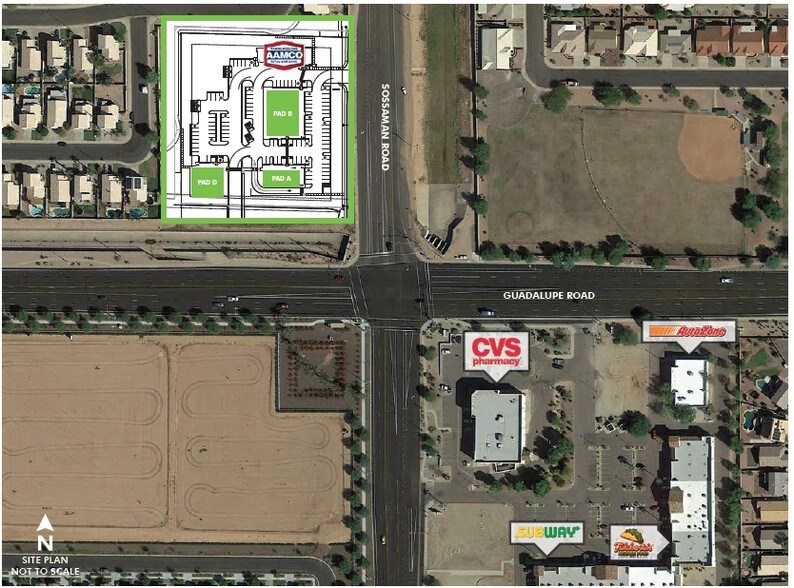 2736 S Sossamon Rd, Mesa, AZ à vendre - Aérien – Image 2 sur 3
