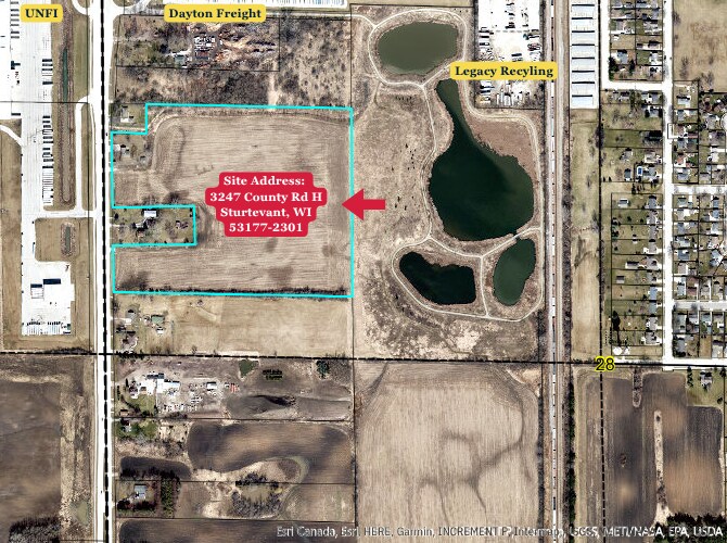 3247 County Highway H, Sturtevant, WI à vendre Photo de l’immeuble– Image 1 sur 3