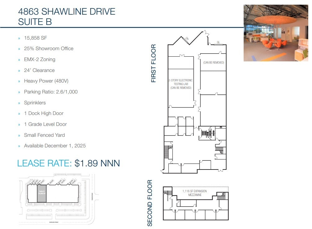 4863 Shawline St, San Diego, CA à louer Plan d’étage– Image 1 sur 1