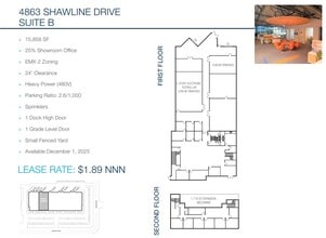 4863 Shawline St, San Diego, CA à louer Plan d’étage– Image 1 sur 1