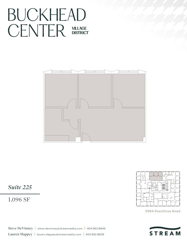 2970 Peachtree Rd NW, Atlanta, GA à louer Plan d’étage– Image 1 sur 1