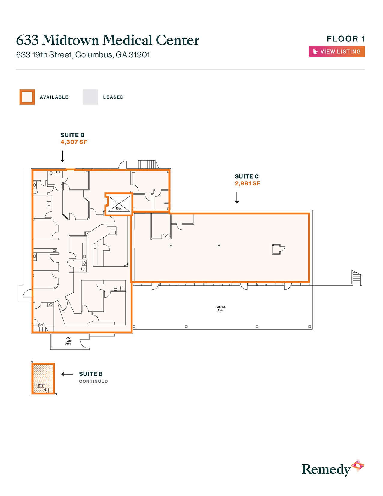 633 19th St, Columbus, GA à louer Plan d’étage– Image 1 sur 1