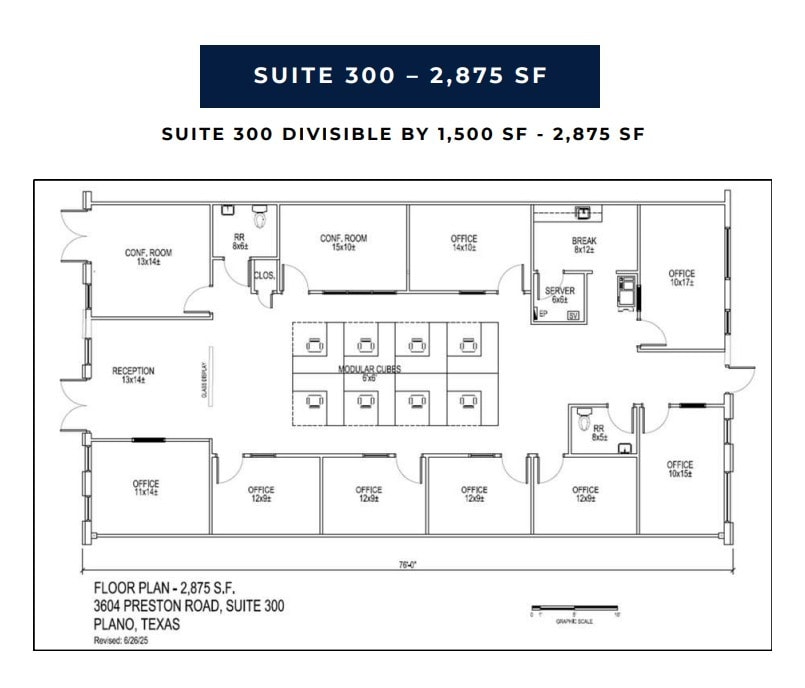 3604 Preston Rd, Plano, TX à louer Plan d’étage– Image 1 sur 1