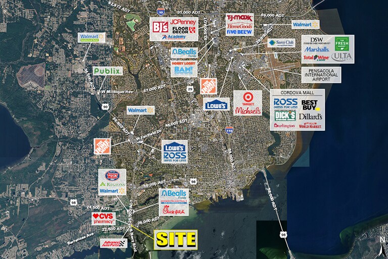 4200 Barrancas Ave, Pensacola, FL à louer Photo de l’immeuble– Image 1 sur 6