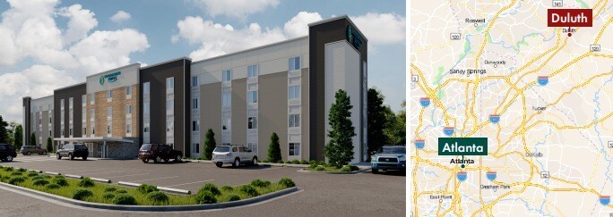 WoodSpring Suites by Choice - Land, Duluth, GA à vendre Photo de l’immeuble– Image 1 sur 3