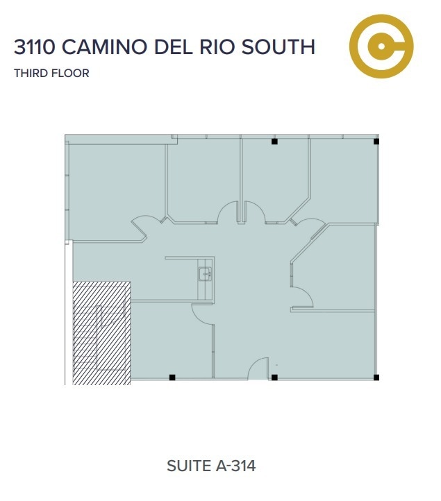 3110 Camino del Rio S, San Diego, CA à louer Plan d’étage– Image 1 sur 1
